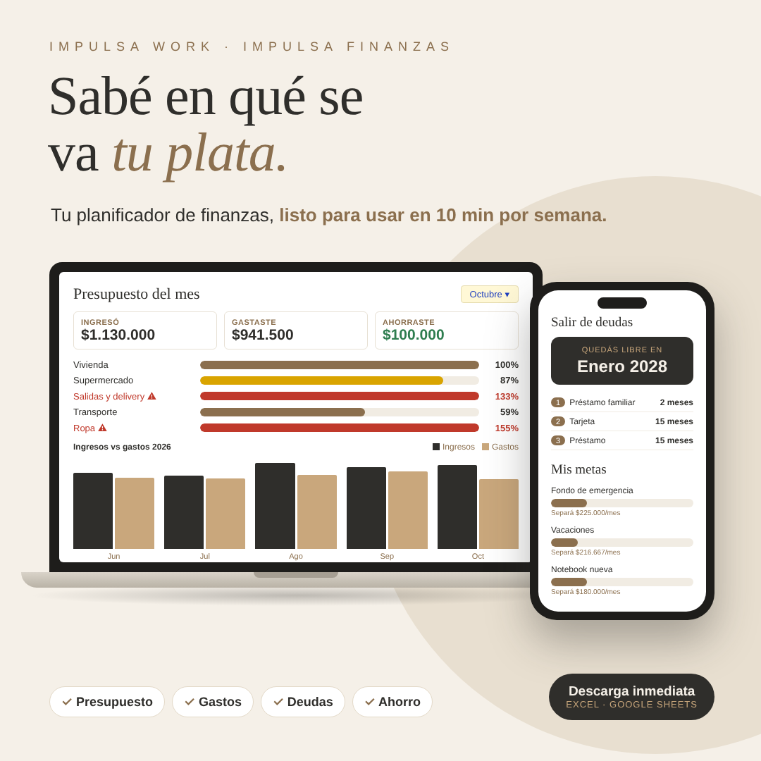 IMPULSA FINANZAS · Planificador de Finanzas Personales
